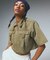 BELT POCKET CROPPED WORK SHIRT