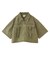 BELT POCKET CROPPED WORK SHIRT