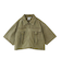 BELT POCKET CROPPED WORK SHIRT