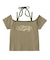 FLYING STARS LOGO OFF THE SHOULDER BABY TEE