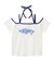 FLYING STARS LOGO OFF THE SHOULDER BABY TEE