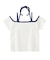 FLYING STARS LOGO OFF THE SHOULDER BABY TEE