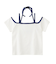 FLYING STARS LOGO OFF THE SHOULDER BABY TEE