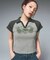 HEART AND WING LOGO RAGLAN POLO TOP