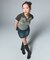 HEART AND WING LOGO RAGLAN POLO TOP