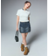 CARGO POCKET DENIM MINI SKIRT