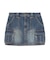 CARGO POCKET DENIM MINI SKIRT