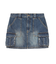 CARGO POCKET DENIM MINI SKIRT