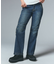SIDE VENTILATION FLARE DENIM PANTS
