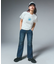 SIDE VENTILATION FLARE DENIM PANTS
