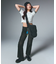 SIDE VENTILATION FLARE DENIM PANTS