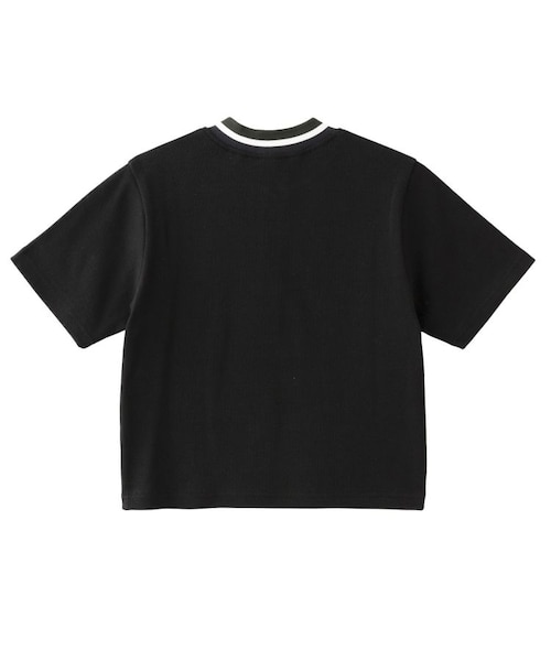 STRIPED RIB HALF ZIP TOP｜エックスガールの通販｜&mall（アンド