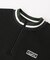 STRIPED RIB HALF ZIP TOP