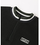 STRIPED RIB HALF ZIP TOP