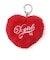 PADDED HEART KEY CHARM