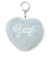 PADDED HEART KEY CHARM