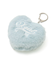 PADDED HEART KEY CHARM