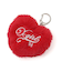 PADDED HEART KEY CHARM