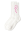 PENCIL SCRIPT LOGO RIB SOCKS