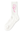 PENCIL SCRIPT LOGO RIB SOCKS