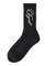 PENCIL SCRIPT LOGO RIB SOCKS