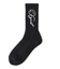 PENCIL SCRIPT LOGO RIB SOCKS