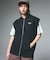 DISTRESSED CIRCLE LOGO ZIP UP SWEAT VEST