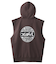 DISTRESSED CIRCLE LOGO ZIP UP SWEAT VEST