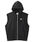 DISTRESSED CIRCLE LOGO ZIP UP SWEAT VEST