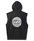 DISTRESSED CIRCLE LOGO ZIP UP SWEAT VEST