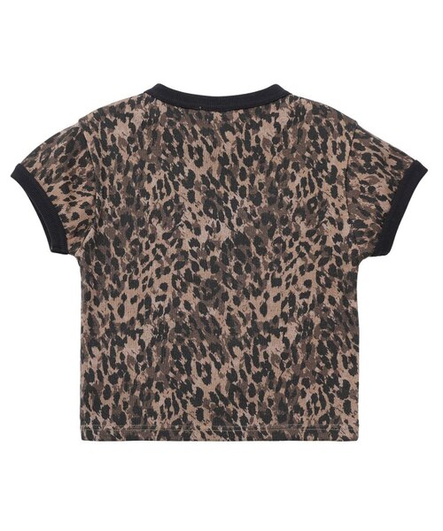 LEOPARD S/S RINGER BABY TEE｜エックスガールの通販｜&mall