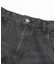 RHINESTONE LOGO LOOSE DENIM PANTS