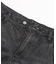 RHINESTONE LOGO LOOSE DENIM PANTS