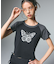 GLITTER BUTTERFLY RAGLAN S/S BABY TEE
