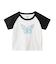 GLITTER BUTTERFLY RAGLAN S/S BABY TEE