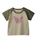 GLITTER BUTTERFLY RAGLAN S/S BABY TEE