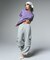 2WAY WIDE LEG CARGO SWEAT PANTS