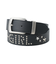 STUDDED LOGO BELT