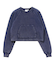 FADED CROPPED CREWNECK SWEAT TOP