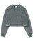 FADED CROPPED CREWNECK SWEAT TOP