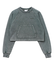 FADED CROPPED CREWNECK SWEAT TOP