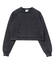 FADED CROPPED CREWNECK SWEAT TOP