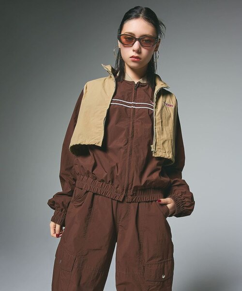 X-girl エックスガール 3WAY BICOLOR JACKET X-girl（エックスガール）の「3WAY BICOLOR JACKET（ナイロン