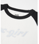 BI COLOR RHINESTONE LOGO RAGLAN L/S BABY TEE