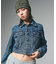 EMBOSSED DENIM JACKET
