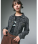 EMBOSSED DENIM JACKET