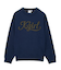 LETTERING LOGO JACQUARD KNIT TOP