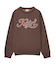 LETTERING LOGO JACQUARD KNIT TOP