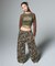 WASHED 2WAY WIDE LEG CARGO PANTS