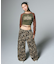 WASHED 2WAY WIDE LEG CARGO PANTS